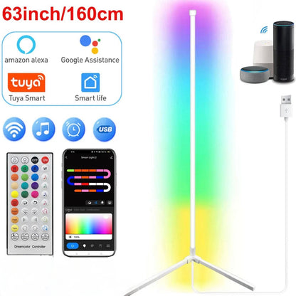 160cm Smart  Corner RGB+ Lamp Modern Mood Lighting