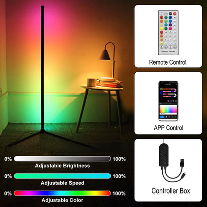 160cm Smart  Corner RGB+ Lamp Modern Mood Lighting