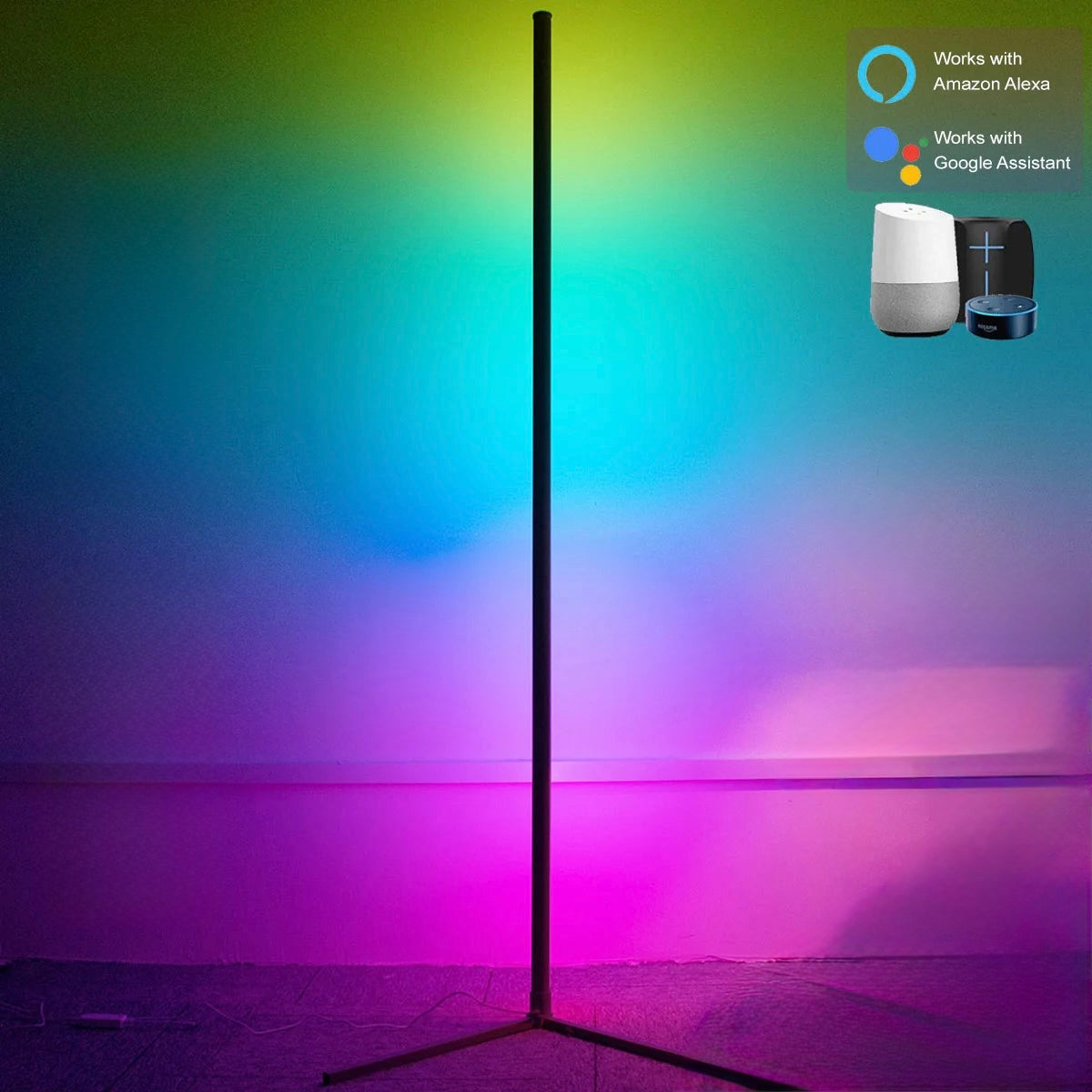 160cm Smart  Corner RGB+ Lamp Modern Mood Lighting